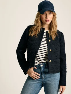 Joules Hampstead Boucle Jacket Navy