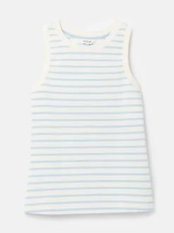 Hot Joules Harbour Cream & Blue Striped Jersey Vest Cream&BlueStriped