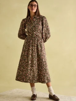 Online Joules Hazel Khaki Green Jersey Shirt Dress KhakiGreen