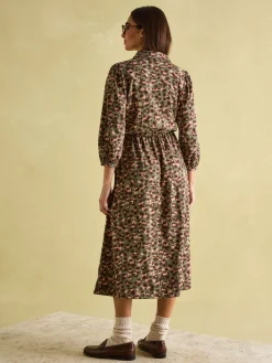 Online Joules Hazel Khaki Green Jersey Shirt Dress KhakiGreen