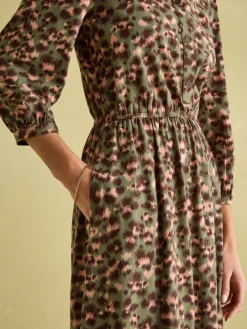 Online Joules Hazel Khaki Green Jersey Shirt Dress KhakiGreen