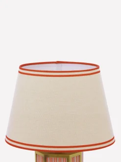 Hot Joules Helmingham Red Stripe Claw Foot Table Lamp RedStripe