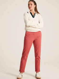 New Joules Hesford Chino Trousers Pink