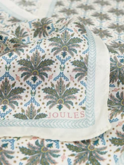 Best Joules Highgrove Skinny Printed Scarf Green