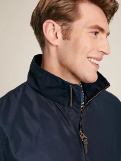 Hot Joules Hillway Navy Blue Collared Harrington Jacket NavyBlue