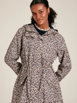 Sale Joules Holkham Ditsy Floral Waterproof Packable Raincoat With Hood DitsyFloral