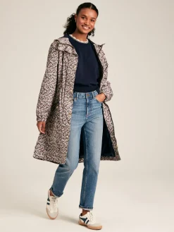 Sale Joules Holkham Ditsy Floral Waterproof Packable Raincoat With Hood DitsyFloral