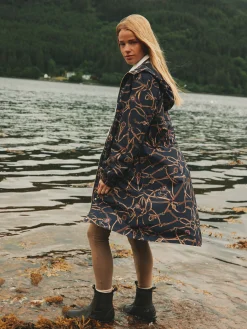 New Joules Holkham Navy Blue Bridle Waterproof Packable Raincoat With Hood NavyBlueBridle