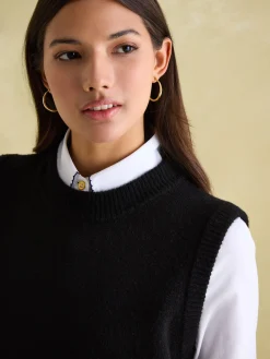 Discount Joules Holly Regular Fit Knitted Vest Black