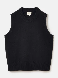 Discount Joules Holly Regular Fit Knitted Vest Black