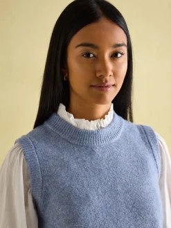 Sale Joules Holly Knitted Vest Blue