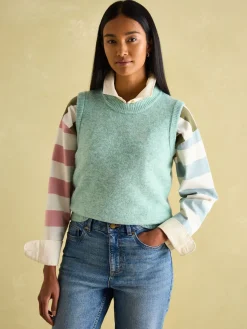 Sale Joules Holly Knitted Vest Green