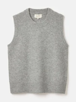 Outlet Joules Holly Regular Fit Knitted Vest Grey