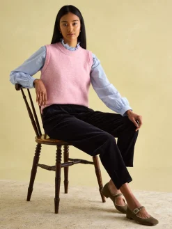 Clearance Joules Holly Knitted Vest Pink