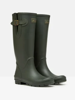 Clearance Joules Houghton Adjustable Tall Wellies Green