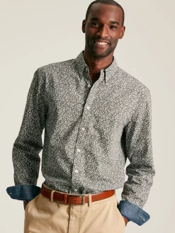Joules Invitation Green Floral Cotton Shirt GreenFloral
