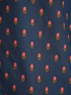 Hot Joules Invitation Navy Ditsy Cotton Shirt NavyDitsy