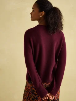 Online Joules Ivy 100% Cashmere Jumper Red