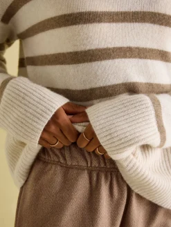 Online Joules Ivy Tan Brown 100% Cashmere Jumper TanBrown