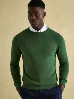 Discount Joules Jarvis Crew Neck Knitted Jumper Green