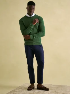 Discount Joules Jarvis Crew Neck Knitted Jumper Green