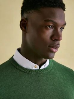 Discount Joules Jarvis Crew Neck Knitted Jumper Green