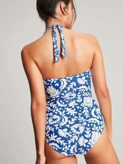 Outlet Joules Jasmine Blue Mosaic Swimsuit BlueMosaic