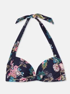Outlet Joules Jasmine Navy Floral Bikini Top NavyFloral