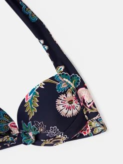 Outlet Joules Jasmine Navy Floral Bikini Top NavyFloral