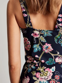 Joules Jasmine Navy Floral Tankini Top NavyFloral