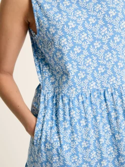 Best Joules Jayne Jersey Tiered Dress Blue