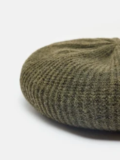 Outlet Joules Joelle Khaki Green Knitted Beret KhakiGreen