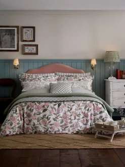 Joules Juliette Floral 100% Cotton Bedding Set Green