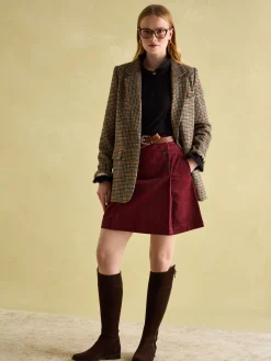 Joules Kate Long Sleeve Frilled Neck Top Black