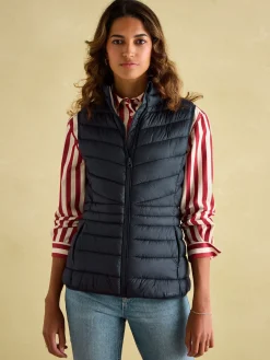 Discount Joules Kenley Showerproof Padded Gilet Navy