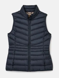 Discount Joules Kenley Showerproof Padded Gilet Navy