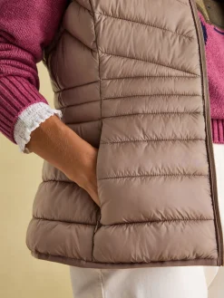 Clearance Joules Kenley Showerproof Padded Gilet Pearl