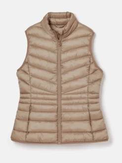 Clearance Joules Kenley Showerproof Padded Gilet Pearl