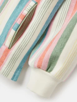 Outlet Joules Kids' Burnham Multi Stripe Funnel Neck Sweatshirt MultiStripe