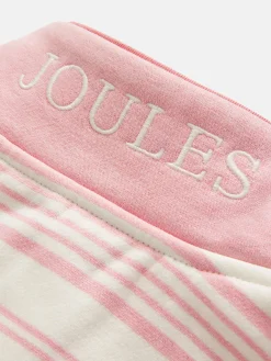 Discount Joules Kids' Burnham Pink Stripe Funnel Neck Sweatshirt PinkStripe