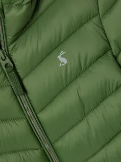 Hot Joules Kids' Cairn Showerproof Padded Coat Green
