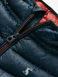 Hot Joules Kids' Cairn Navy Blue Showerproof Padded Coat NavyBlue