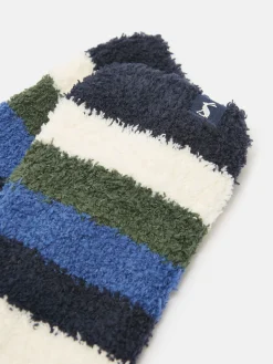 Online Joules Kids' Fluffy Socks Blue/Navy