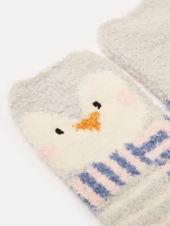 Clearance Joules Kids' Fluffy Pale Blue Character Socks PaleBlue