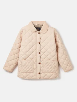 Joules Kids' Mayberry Quilted Jacket Natural