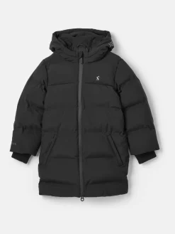 Online Joules Kids' Padwell Waterproof Padded Coat Black