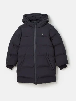 New Joules Kids' Padwell Navy Blue Waterproof Padded Coat NavyBlue