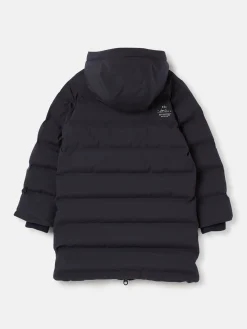Joules Kids' Padwell Navy Blue Waterproof Padded Coat with Hood NavyBlue
