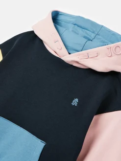 Clearance Joules Kids' Parkside Colour Block Hoodie With Pocket ColourBlock