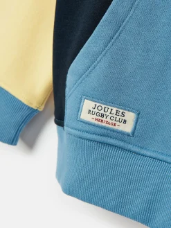 Clearance Joules Kids' Parkside Colour Block Hoodie With Pocket ColourBlock